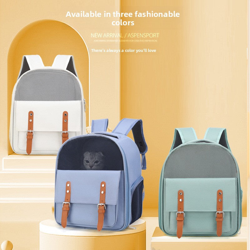 Breathable Large Capacity Portable Cat Backpack Bag Pet Carrier