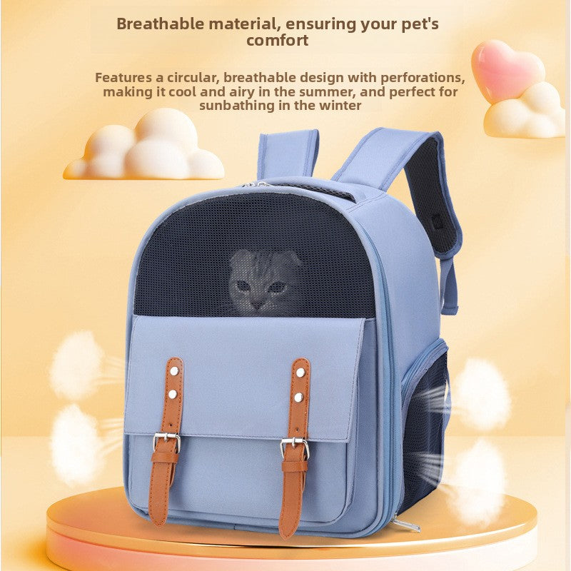 Breathable Large Capacity Portable Cat Backpack Bag Pet Carrier